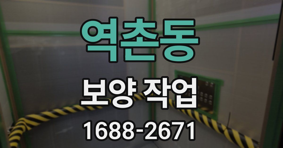 역촌동 보양 작업