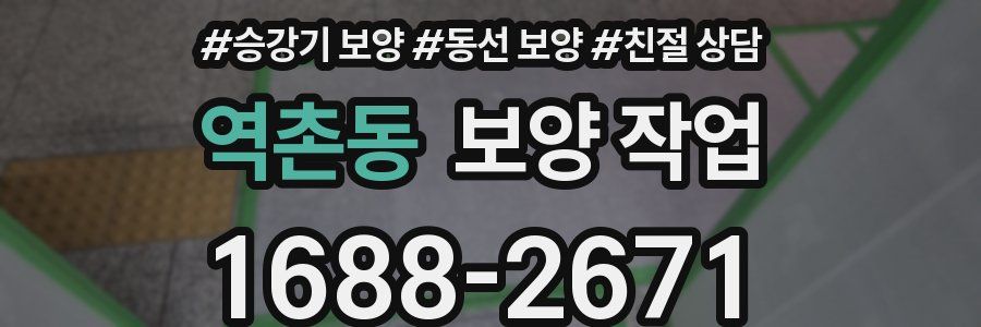 역촌동 보양 작업