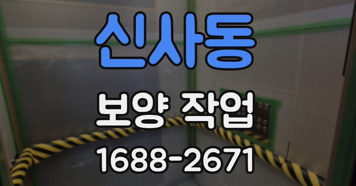 신사동 보양 작업