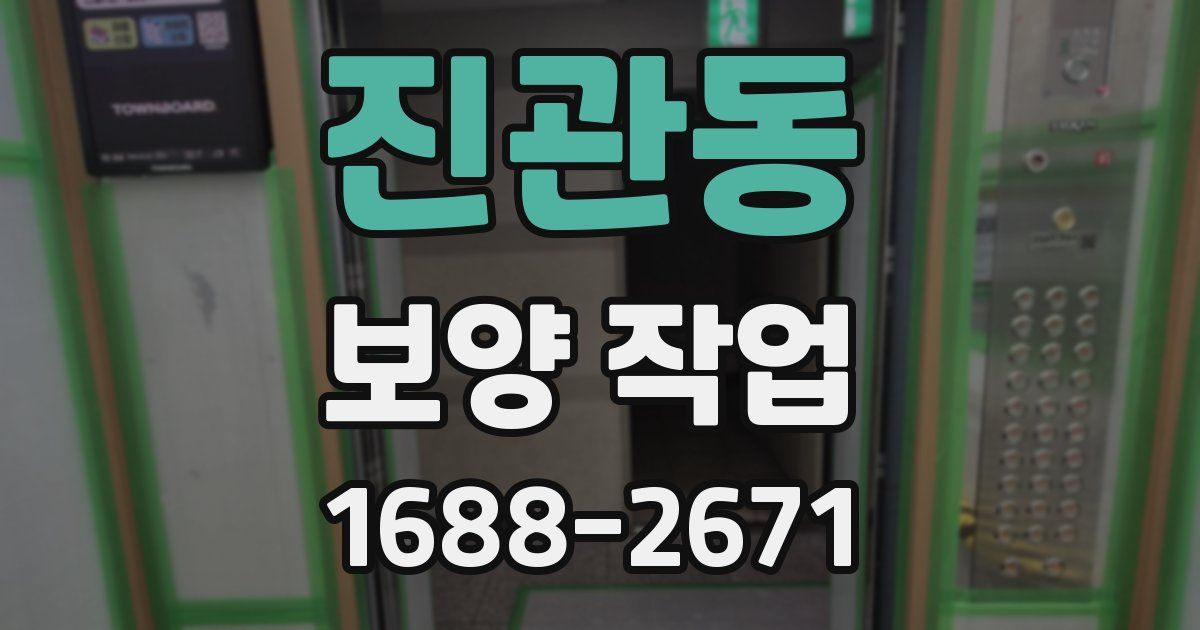 진관동 보양 작업