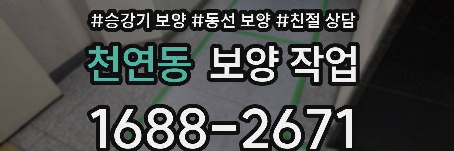 천연동 보양 작업