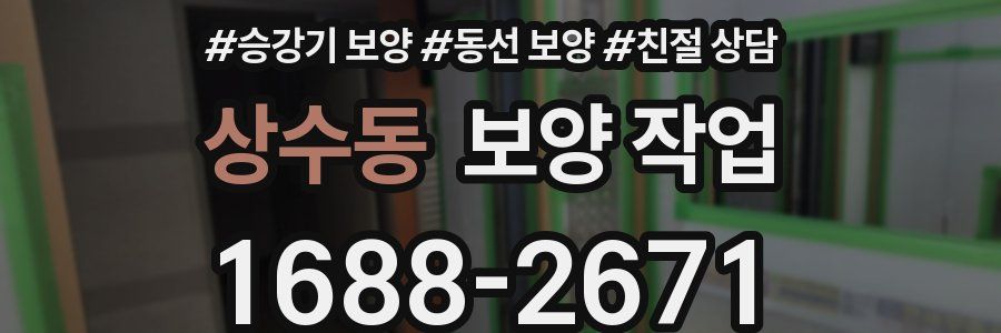 상수동 보양 작업