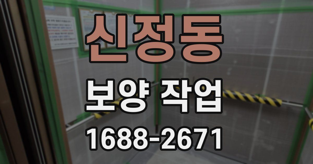 신정동 보양 작업