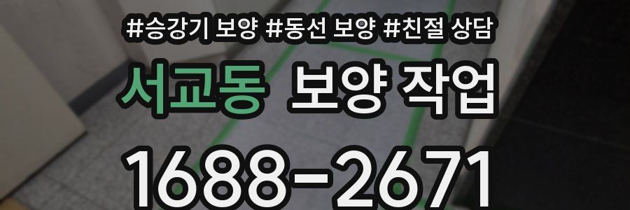 서교동 보양 작업