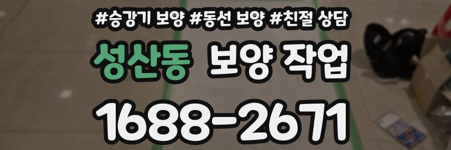 성산동 보양 작업