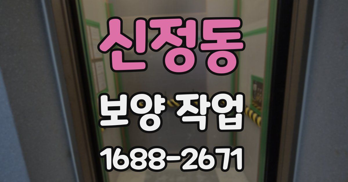 신정동 보양 작업