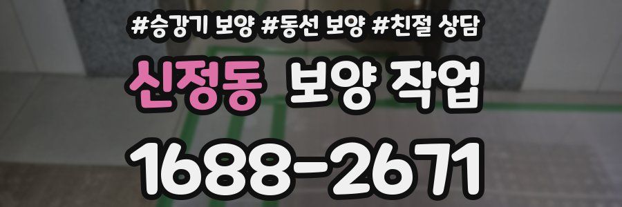 신정동 보양 작업