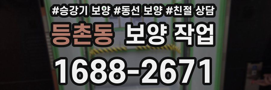 등촌동 보양 작업