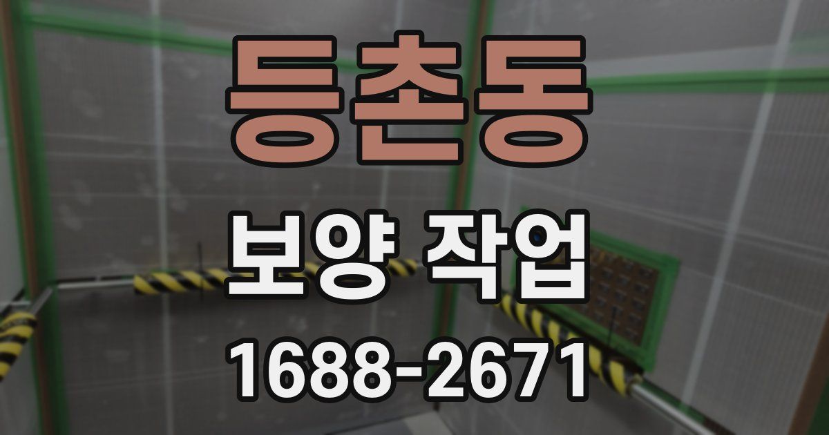 등촌동 보양 작업