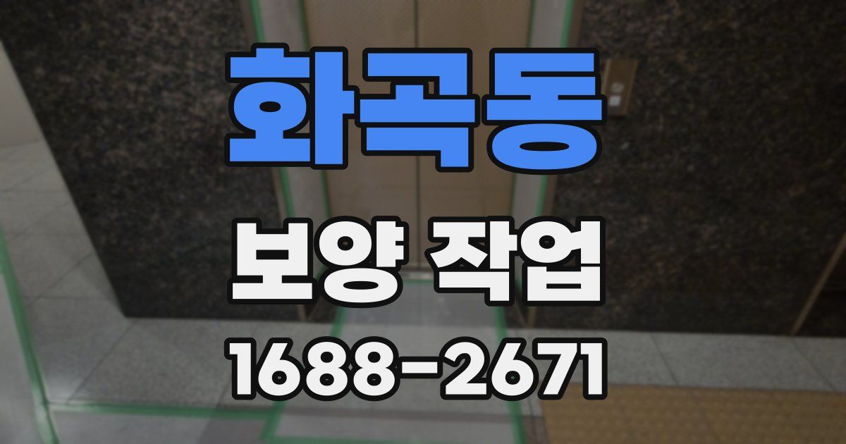 화곡동 보양 작업
