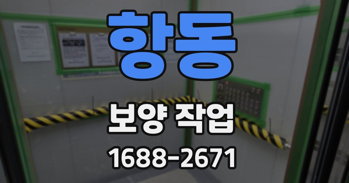 항동 보양 작업