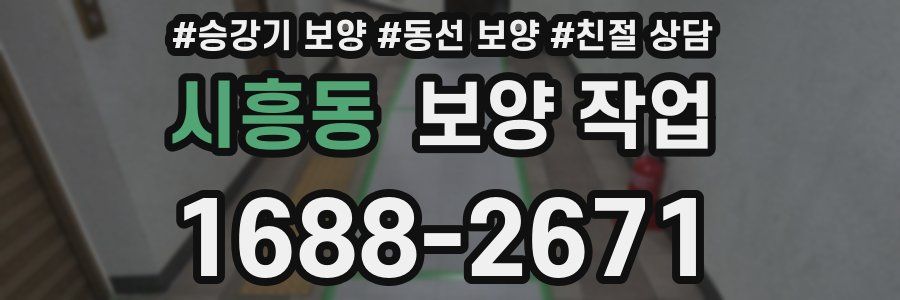 시흥동 보양 작업