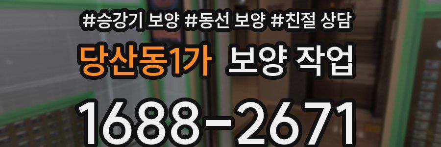 당산동1가 보양 작업