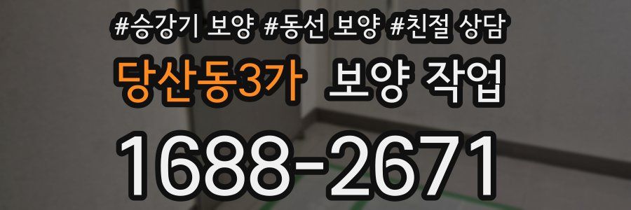 당산동3가 보양 작업