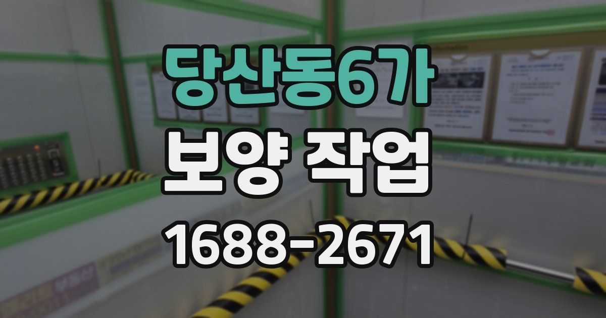 당산동6가 보양 작업