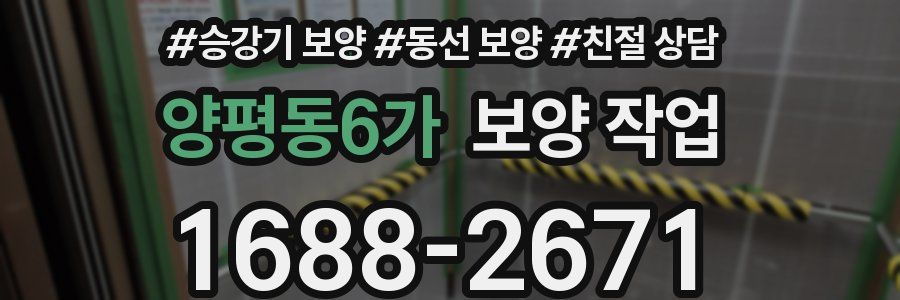 양평동6가 보양 작업