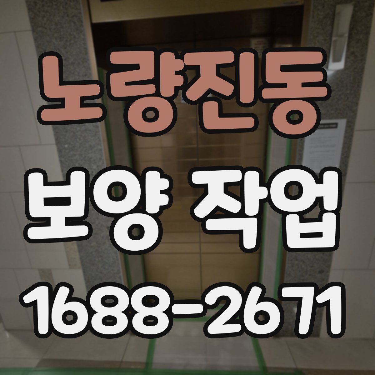 노량진동 보양 작업 진행 전후로 비교해야 할 항목
