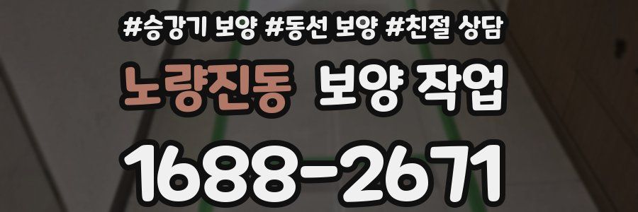 노량진동 보양 작업