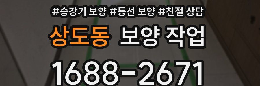 상도동 보양 작업