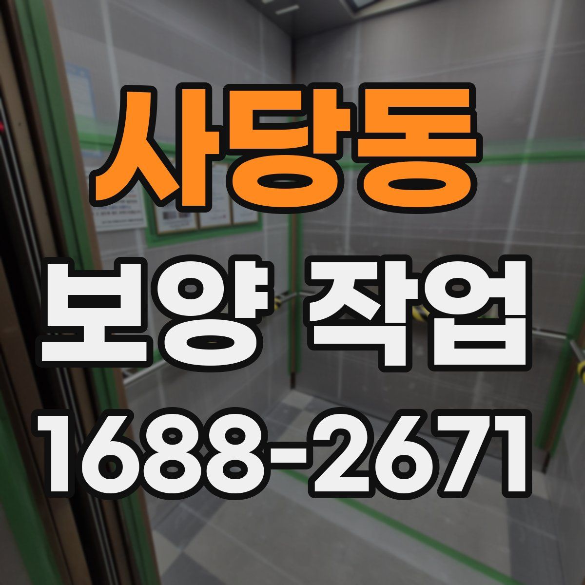 사당동 보양 작업