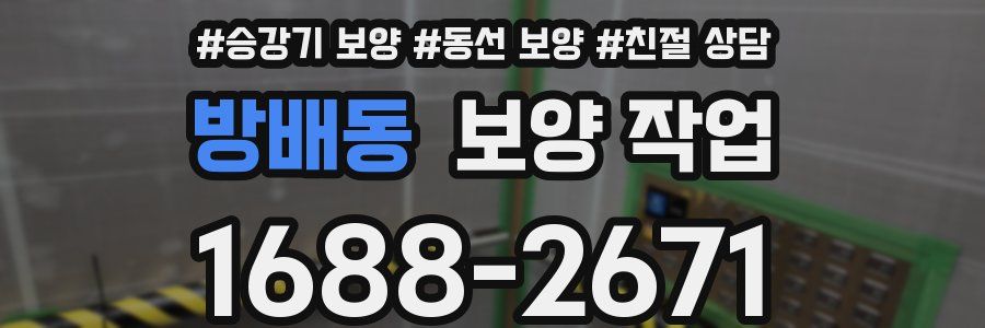 방배동 보양 작업