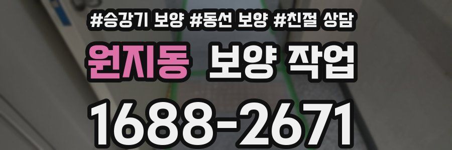 원지동 보양 작업