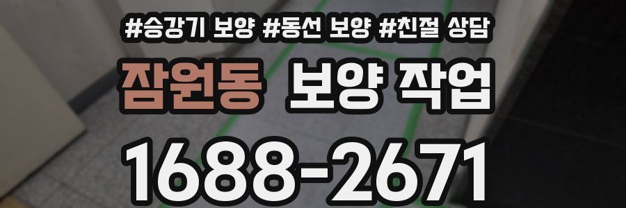 잠원동 보양 작업