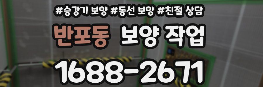 반포동 보양 작업