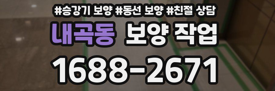 내곡동 보양 작업