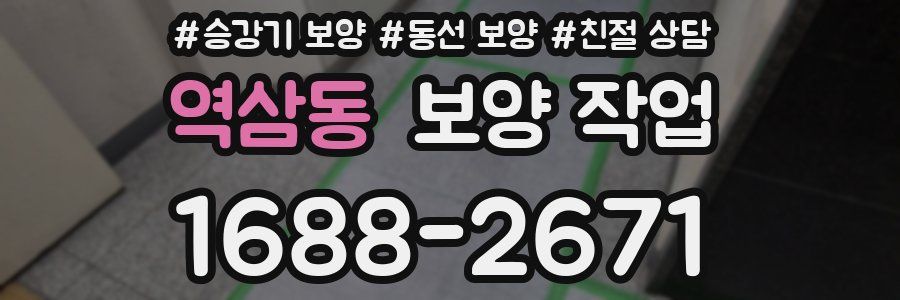 역삼동 보양 작업