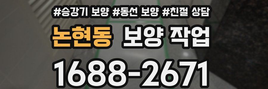 논현동 보양 작업