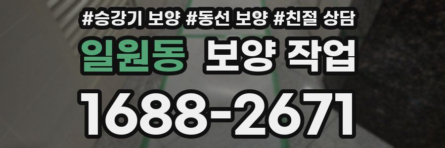 일원동 보양 작업