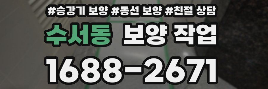 수서동 보양 작업