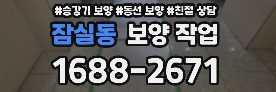 잠실동 보양 작업