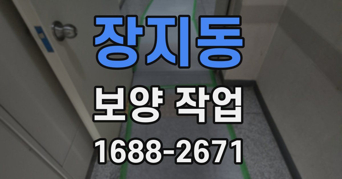장지동 보양 작업