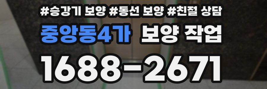 중앙동4가 보양 작업