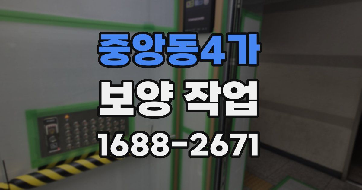 중앙동4가 보양 작업