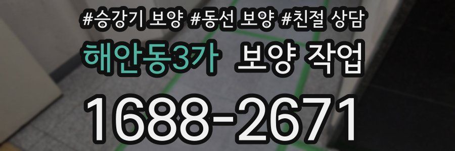 해안동3가 보양 작업
