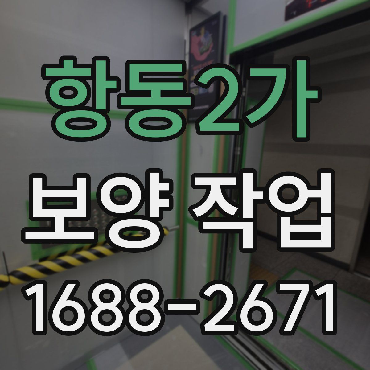 항동2가 보양 작업