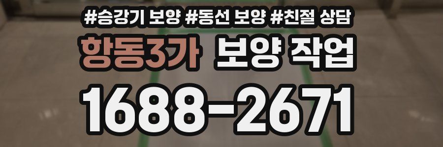항동3가 보양 작업