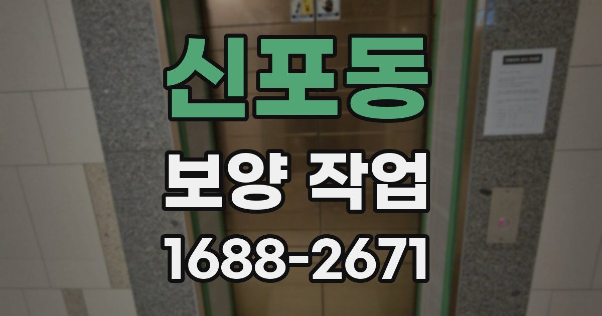 신포동 보양 작업