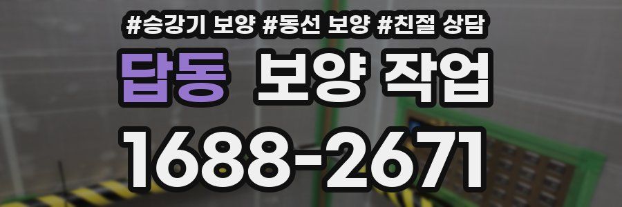 답동 보양 작업
