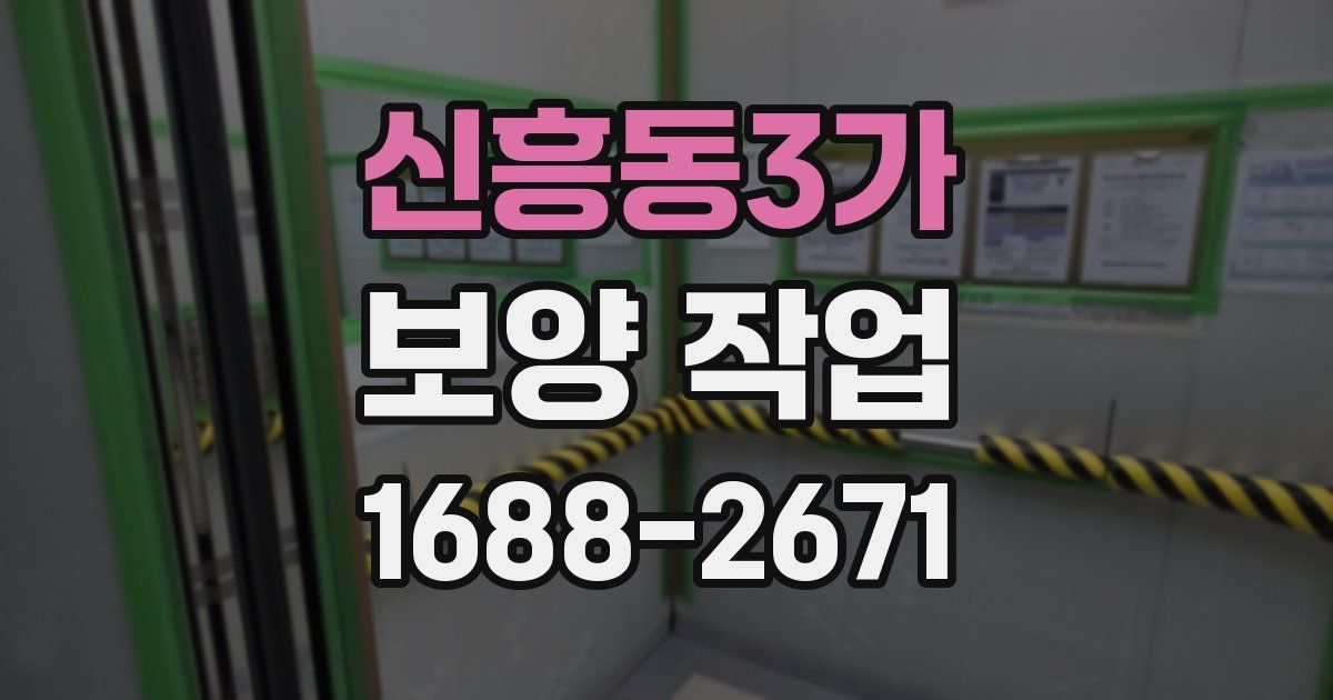 신흥동3가 보양 작업