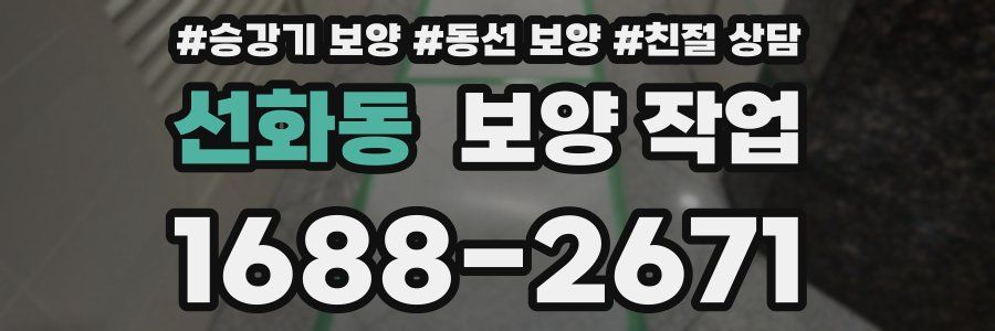 선화동 보양 작업