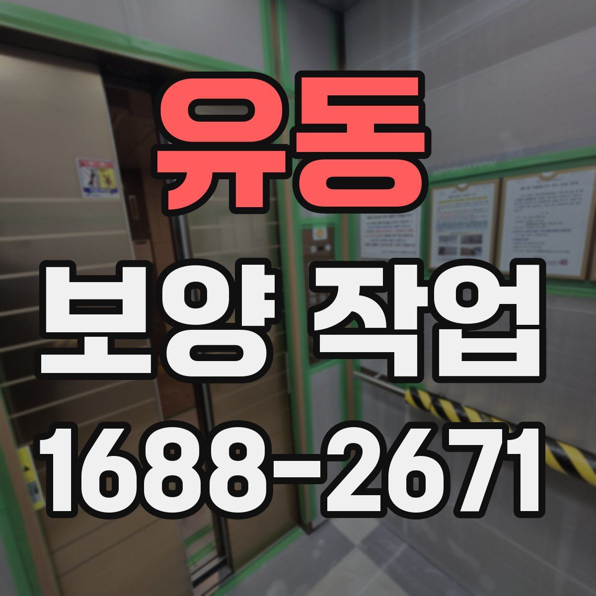 유동 보양 작업