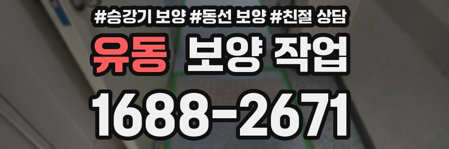 유동 보양 작업