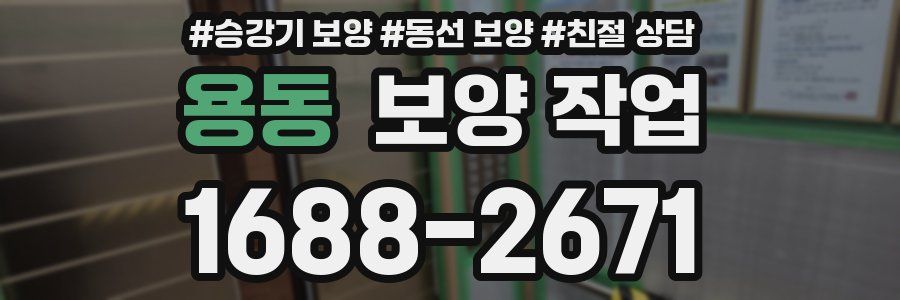 용동 보양 작업