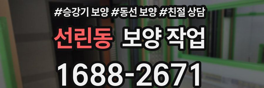 선린동 보양 작업