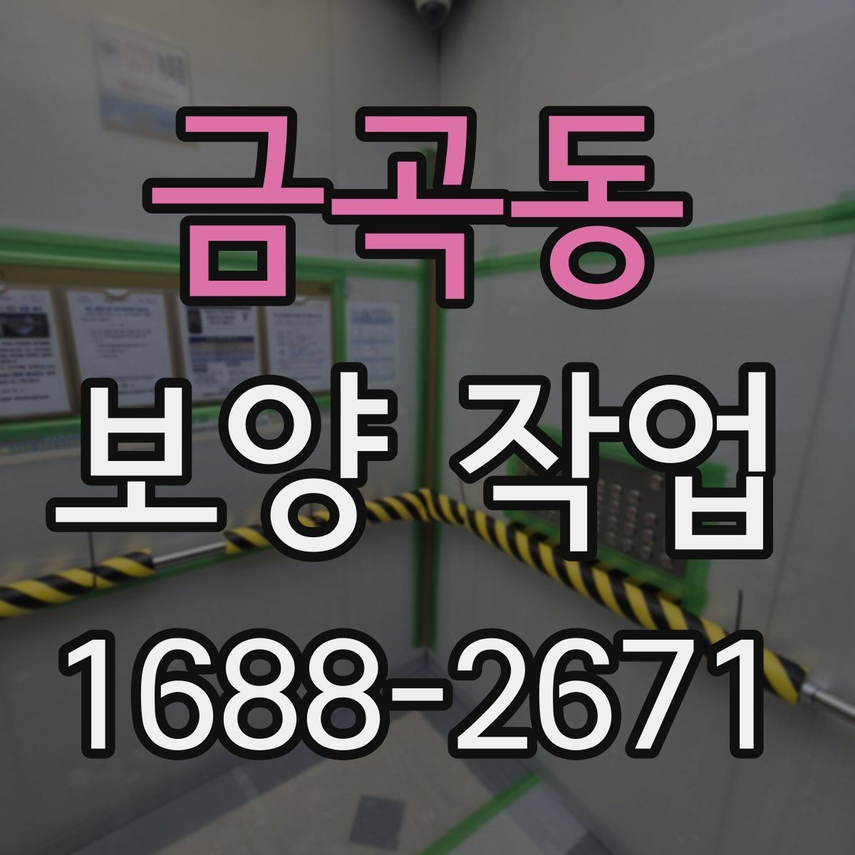 금곡동 보양 작업 계획 세울 때 고려할 요소