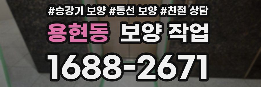 용현동 보양 작업